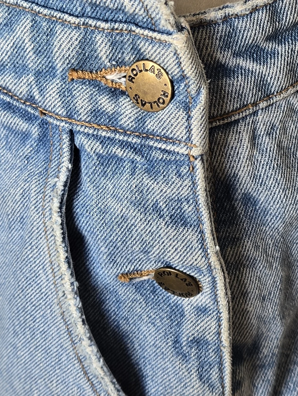 Rolla's Original Short Overalls Light Blue Denim Bib Shortalls Size 14 AU/10 US